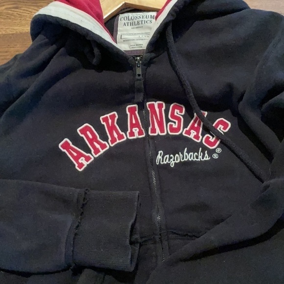 Colosseum Athletics Razorbacks L zip up jacket - Picture 4 of 6